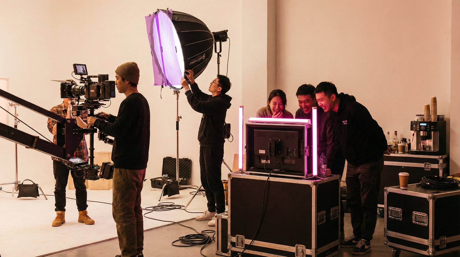 校花原创微电影制作现场传媒